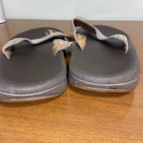 Reef brown leather sandals - Picture 5 of 7